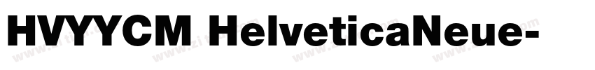 HVYYCM HelveticaNeue字体转换